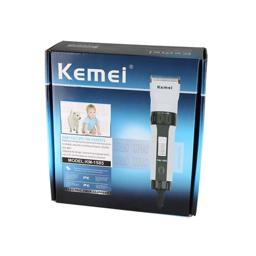 επαναφορτιζόμενη-κουρευτική-ξυριστική-μηχανή-km-1585-kemei